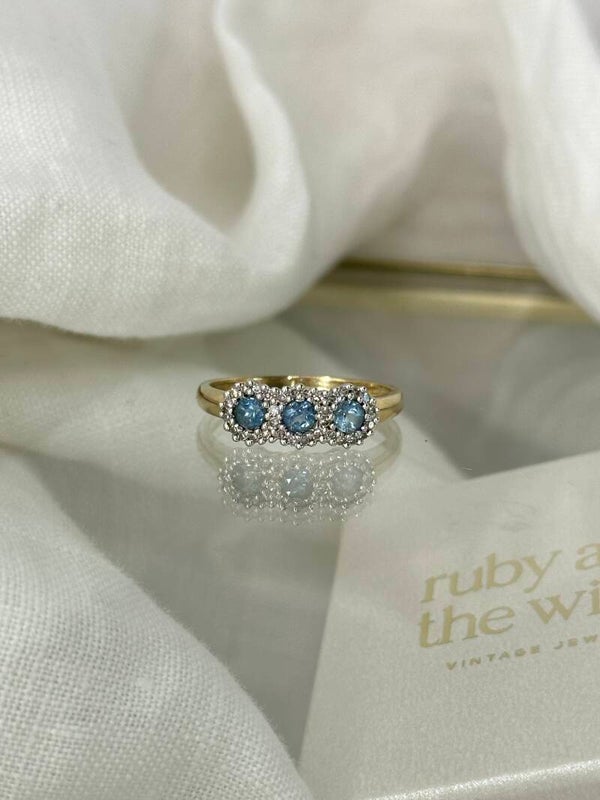 Marisol | 9ct Topaz & Diamond ring