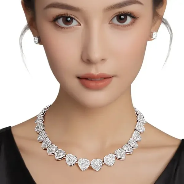 Chain Silver Heart Necklace