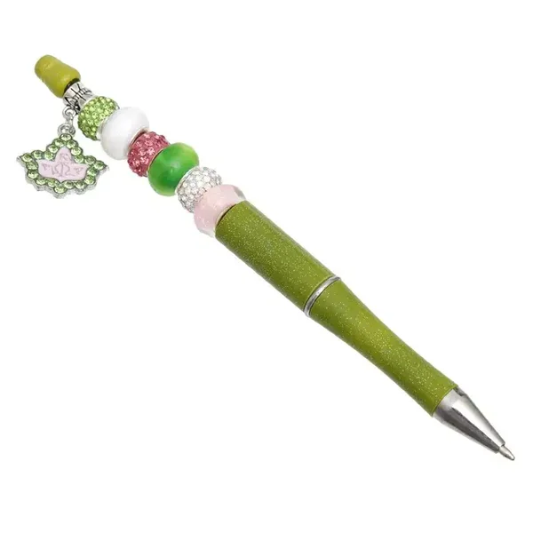 AKA Sorority Bead Charm Pen