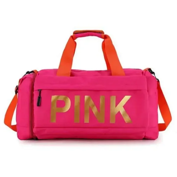Fuchsia Pink Duffle Tote