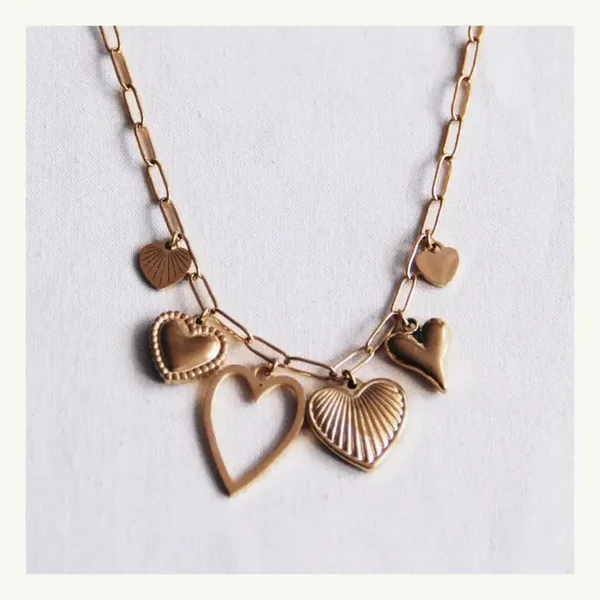 Bedelketting ‘HEARTS’