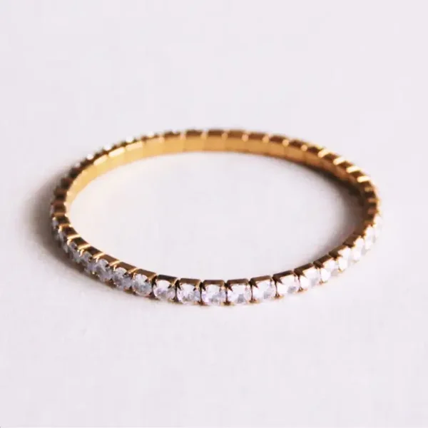 Elastisch strass armbandje