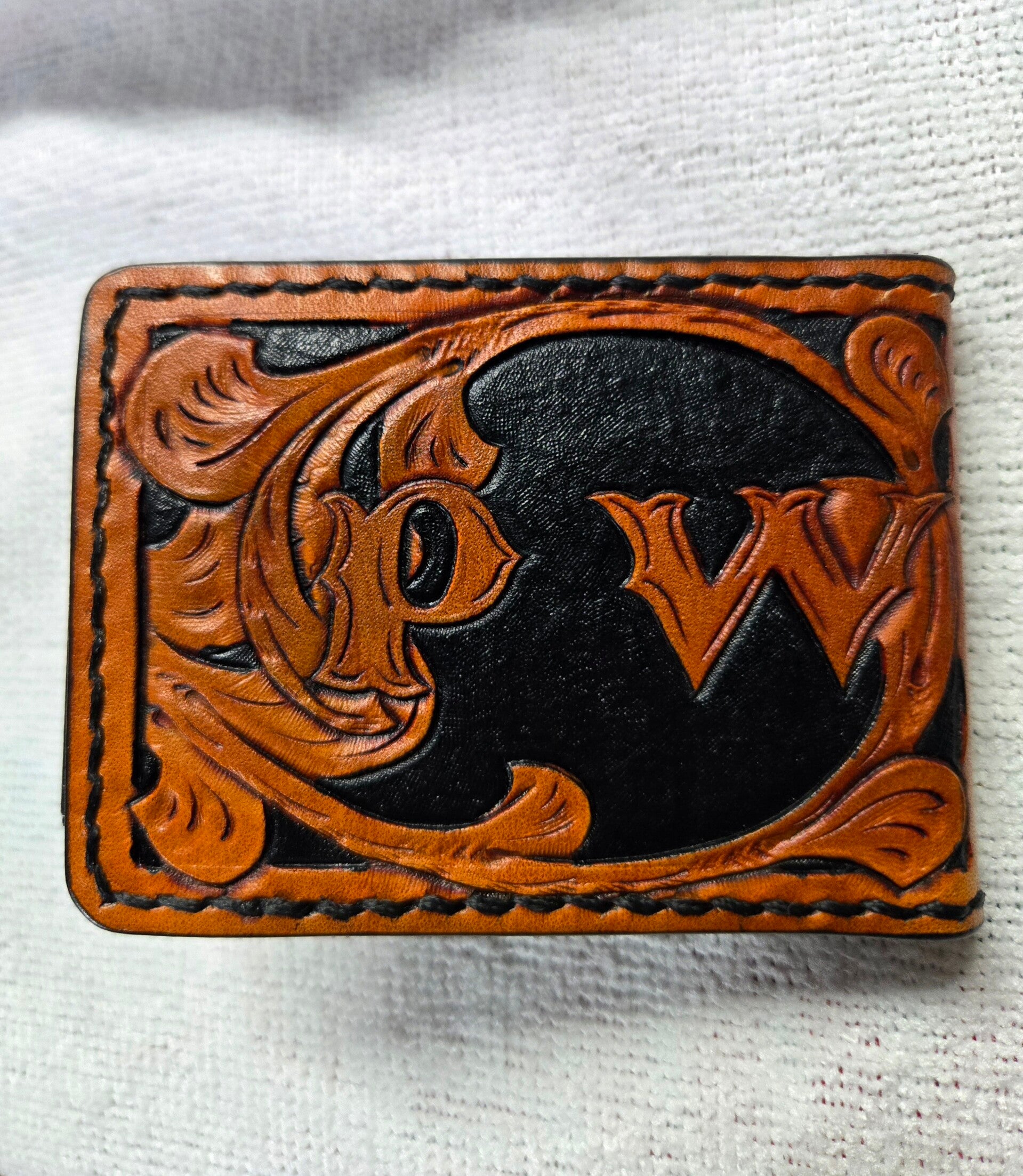 Leather Front Pocket Money Clipper Wallet