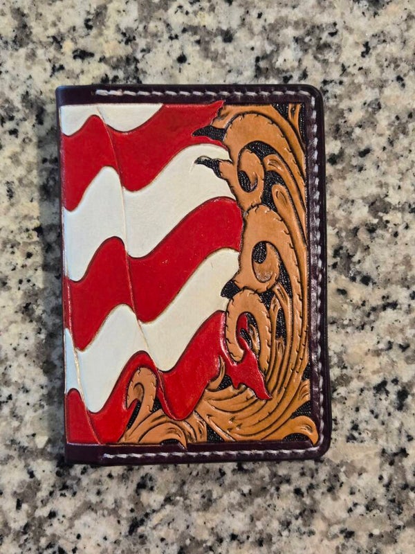 American Flag Passport Holder