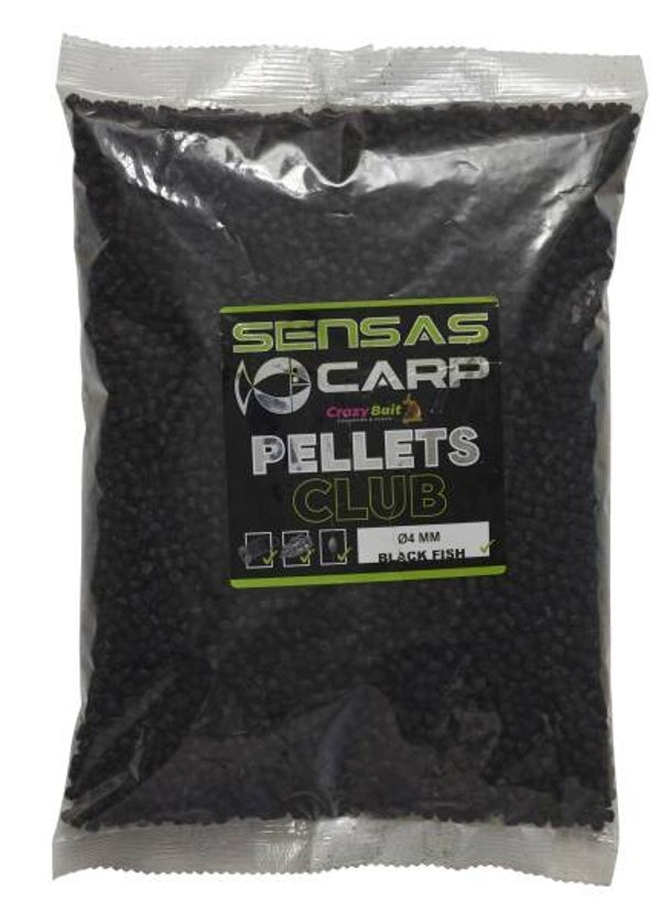 Sensas Pellets Club Noir Poisson 4mm 800gr 19624