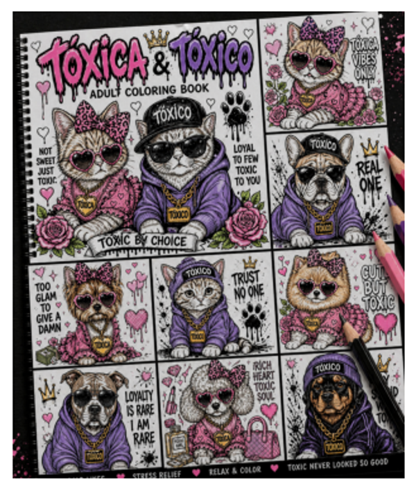 Mini Toxicos Coloring Book