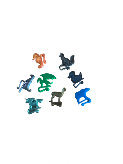 bekerclips 'dieren' 8st