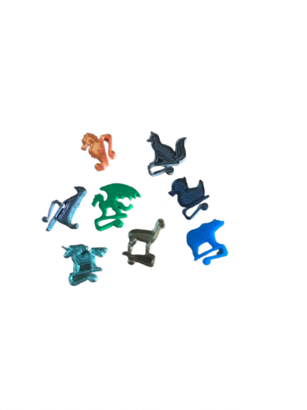 bekerclips 'dieren' 8st