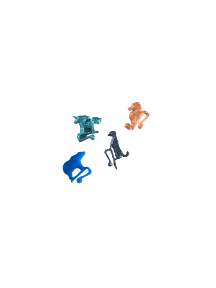 bekerclips "dieren" 4st