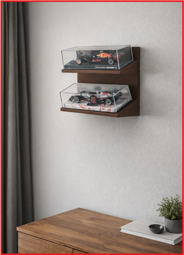 Universele 1:43 schaalmodel displaystandaard | 2 schaalmodellen