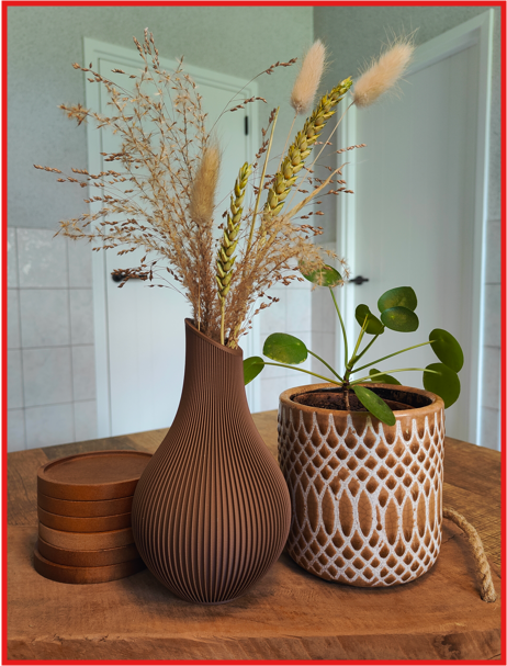 Shizu vaas | Earth brown edition