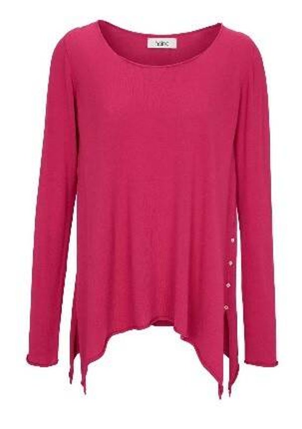 leichter Feinstrickpullover, pink & orange