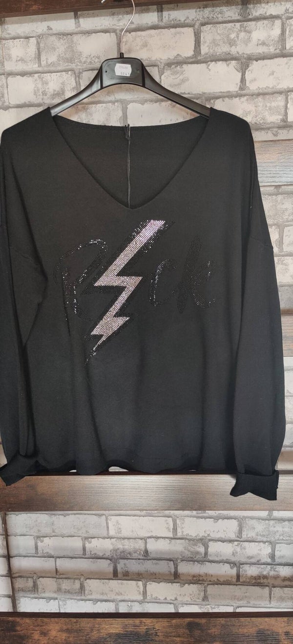 cooler Strickpulli "Rock"