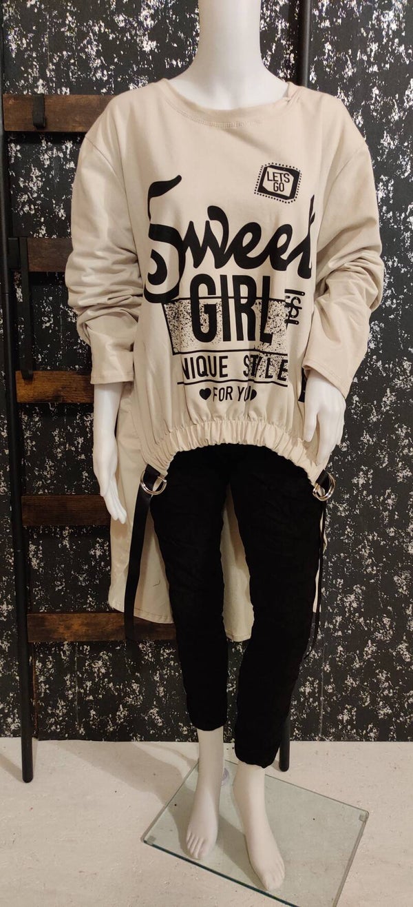 Oversize-Sweat "Sweet-Girl"