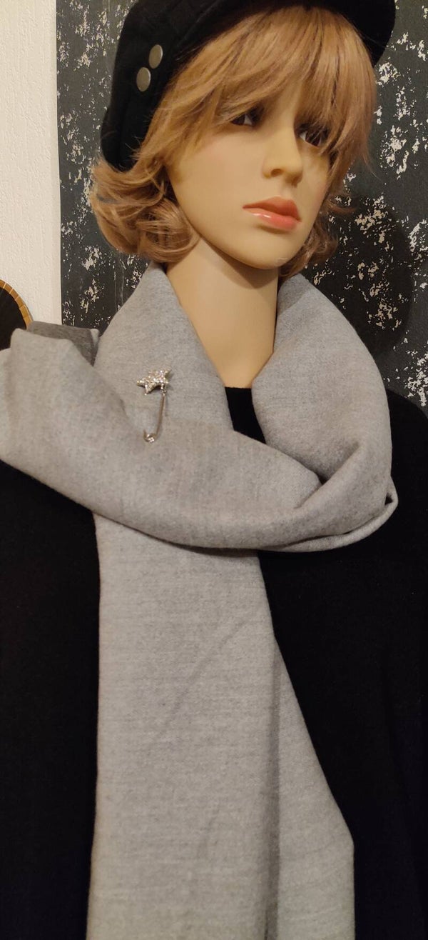 Damen Schmucknadel mit Strass  für Ponchos, Tücher oder Schals