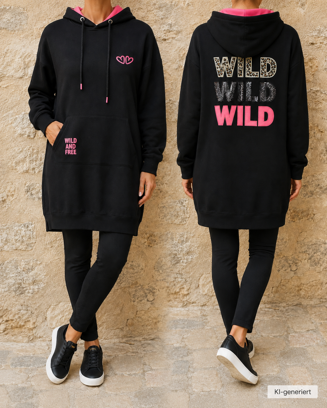 Hoodiekleid Wild Wild Wild