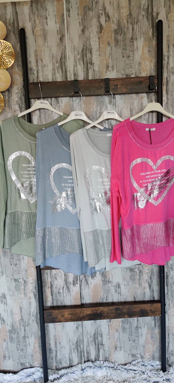 Blusenshirt Heart