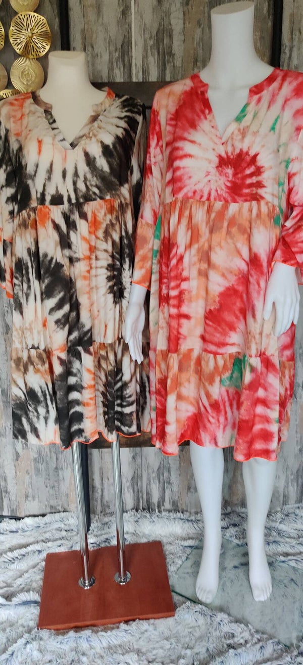 leichtes  Batik-Kleid für den Sommer