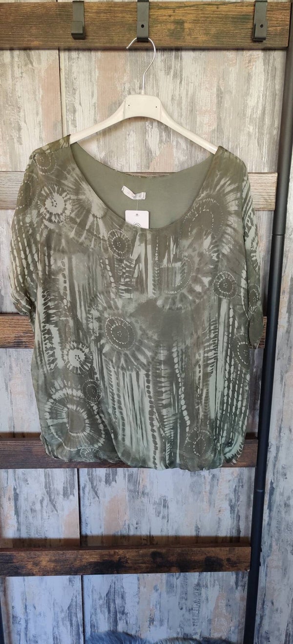 edle Seidenbluse