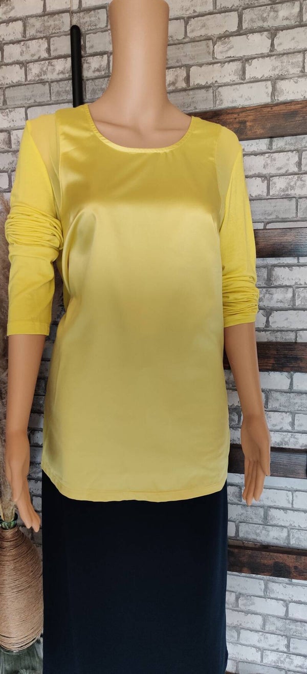 Patch-Blusenshirt, lemon