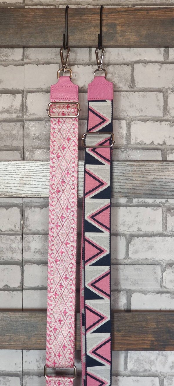 Wechselgurt für Taschen/Crossbodybag in Candy-Pink/Silber