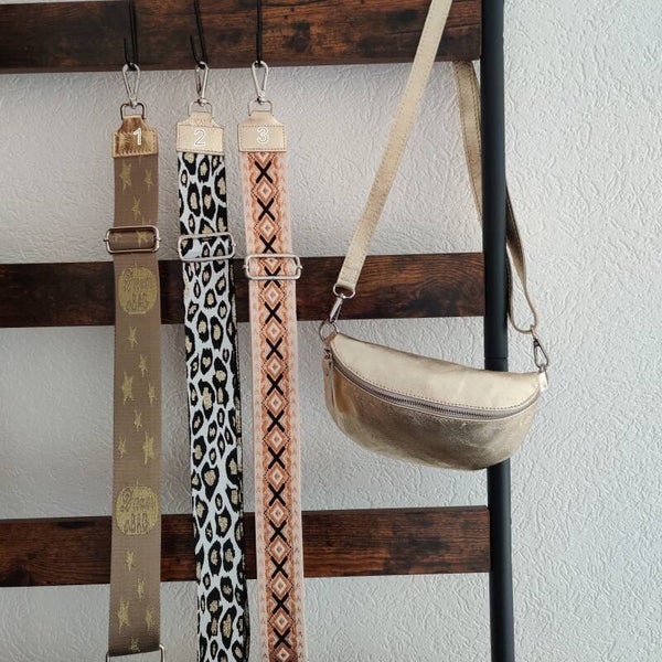 Wechselgurt für Taschen/Crossbodybag in gold