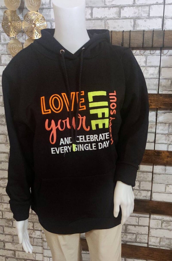 Zwillingsherz Hoodie "Positive Energy Mindset"