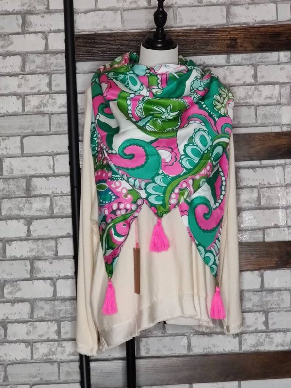 Dreieckstuch "gemalter Paisley"