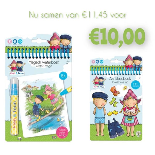 Gezellig kleuren en plakken met Fien en Teun