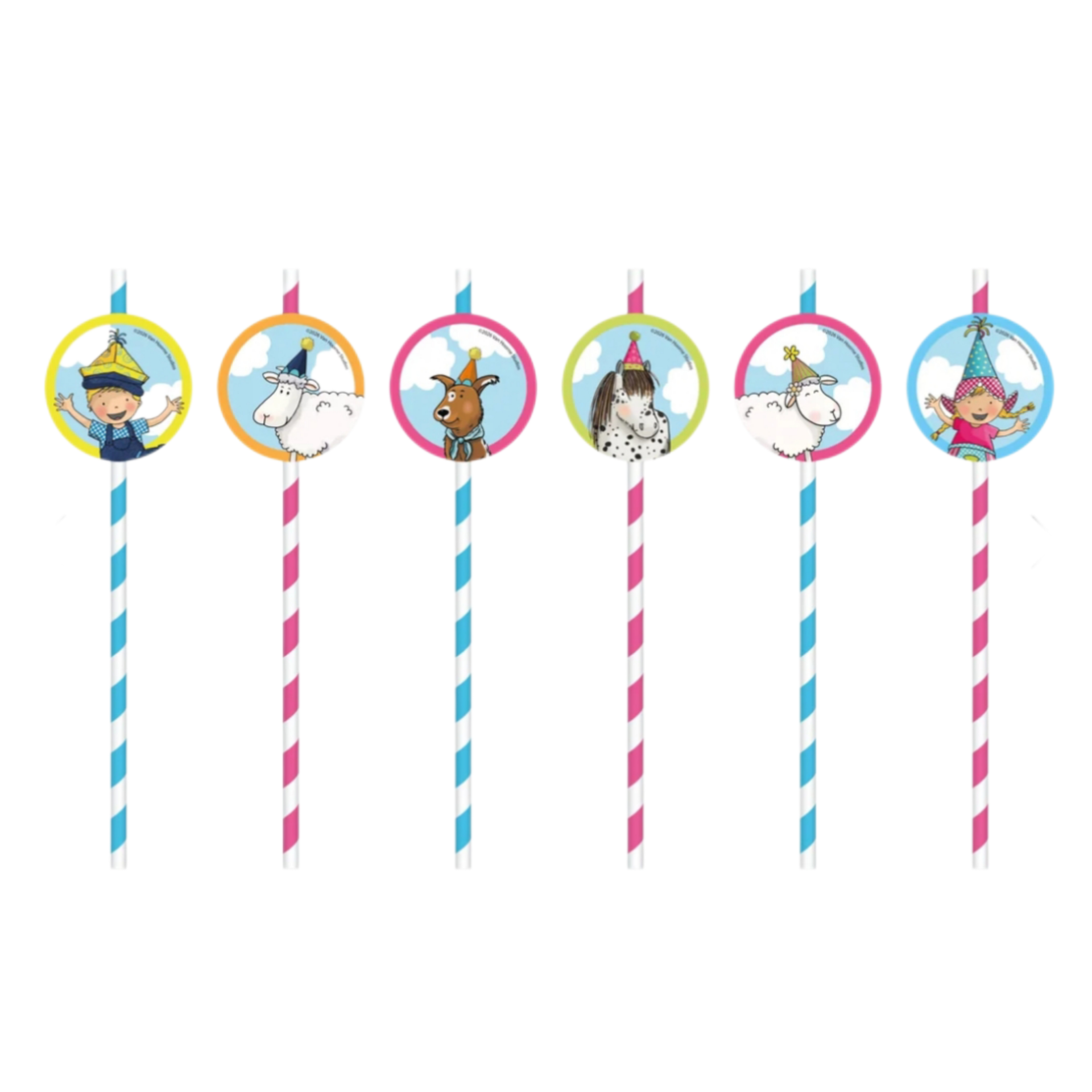 Papieren rietjes