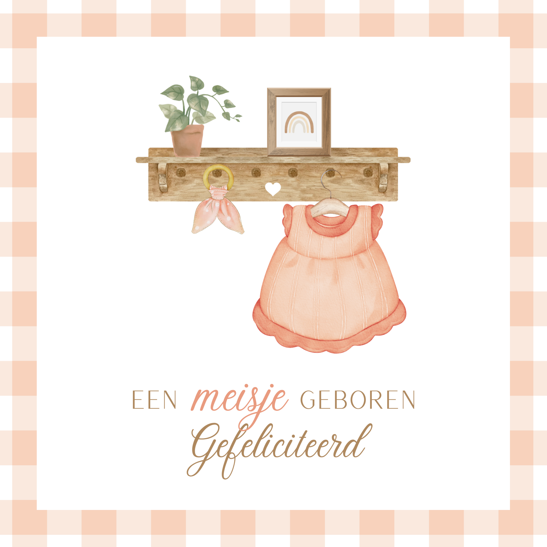 Geboorte dochter-kapstok- randje