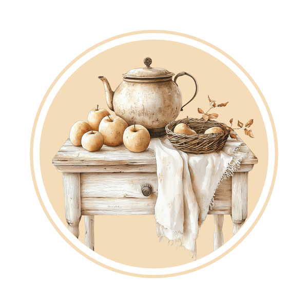 Tafeltje theepot met fruit 1