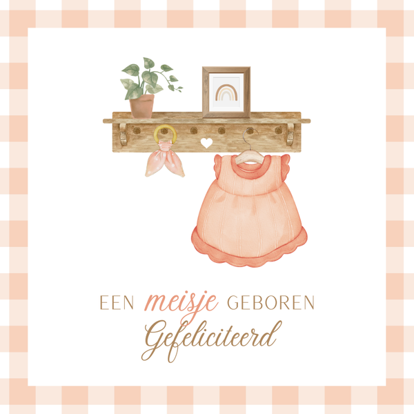 Geboorte dochter-kapstok- randje
