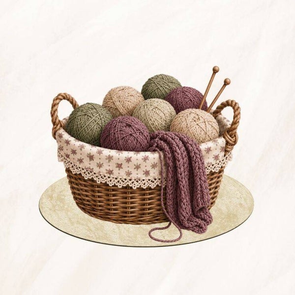 Blanco mand met bollen garen