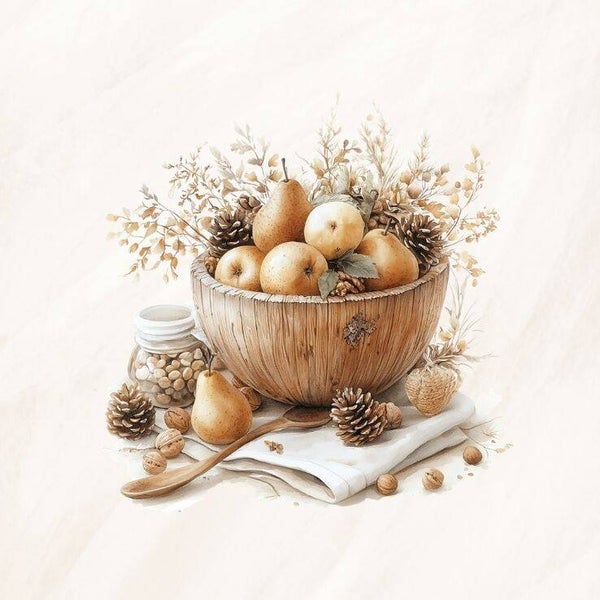Blanco schaal met peren