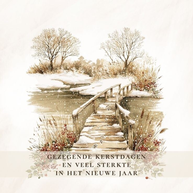 Landschap - gezegende kerstdagen (sterkte)