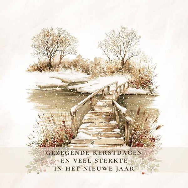 Landschap - gezegende kerstdagen (sterkte)