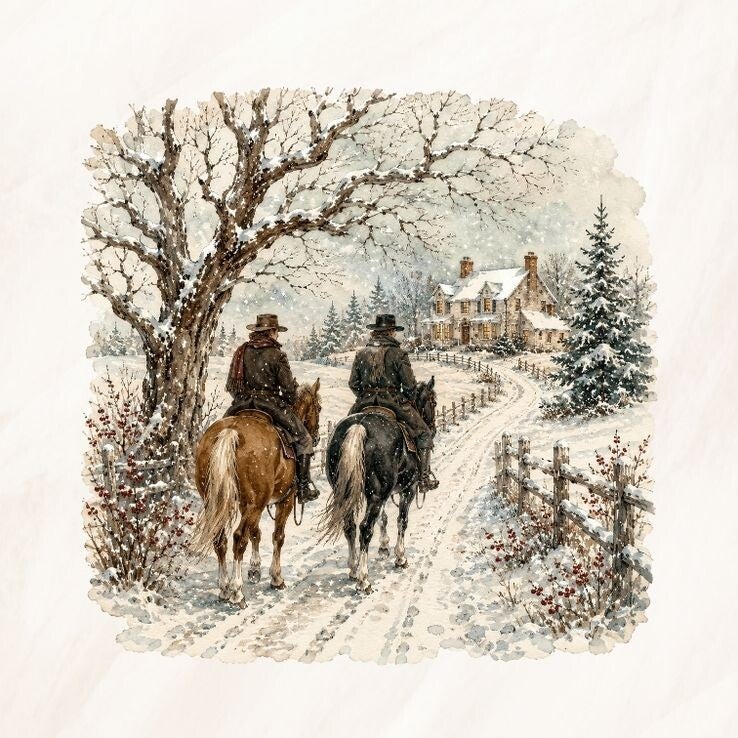 Ruiters te paard