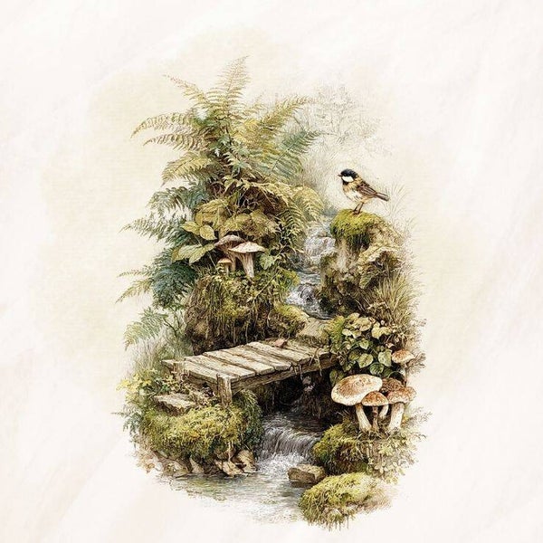 Blanco natuur bruggetje