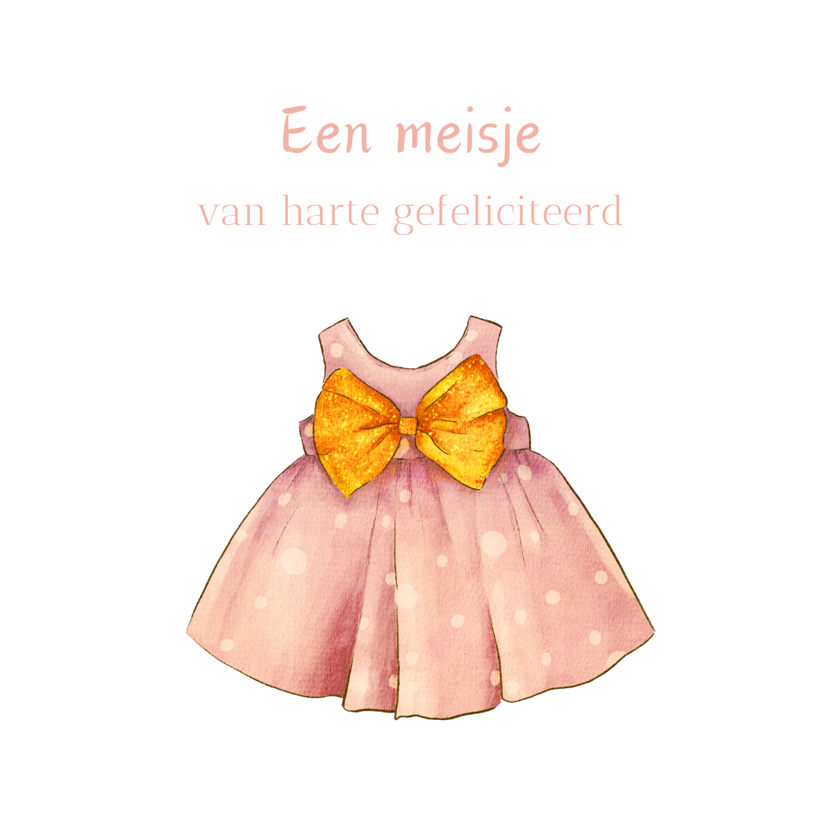 Geboorte dochter-jurkje-strik
