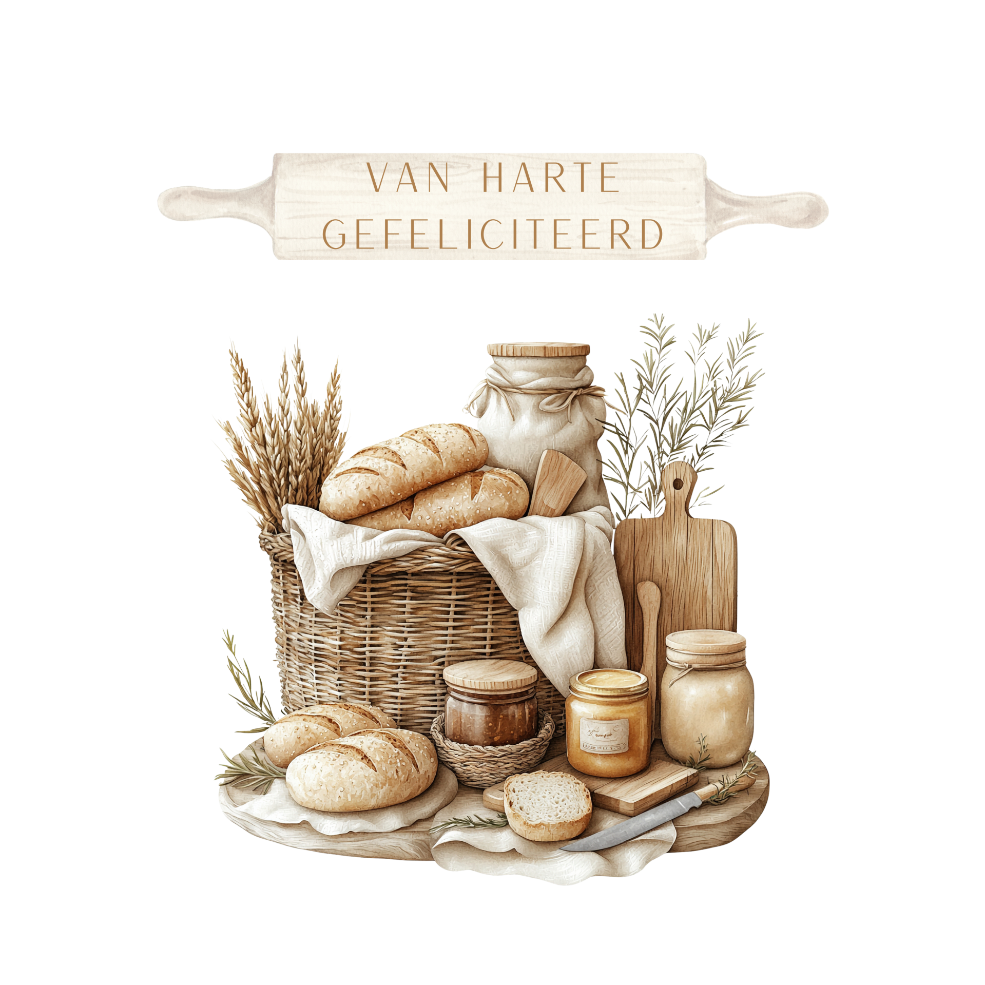 Gefeliciteerd-broodmand 1