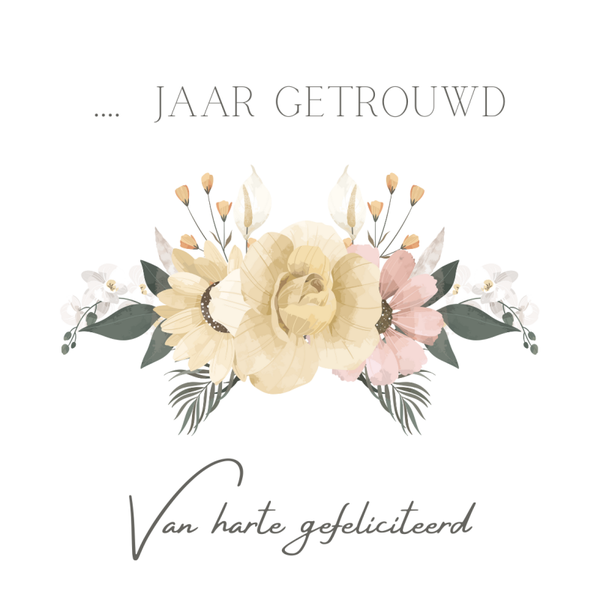 huw. jubileum bloem