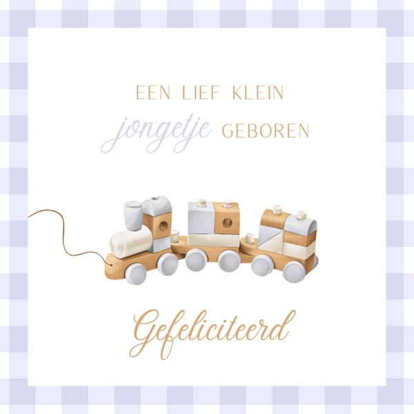 Geboorte zoon-Treintje-randje