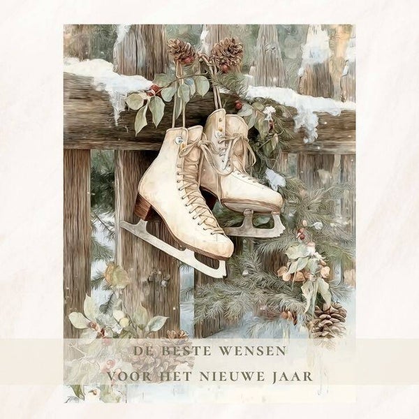 Witte schaatsen - nieuwjaar