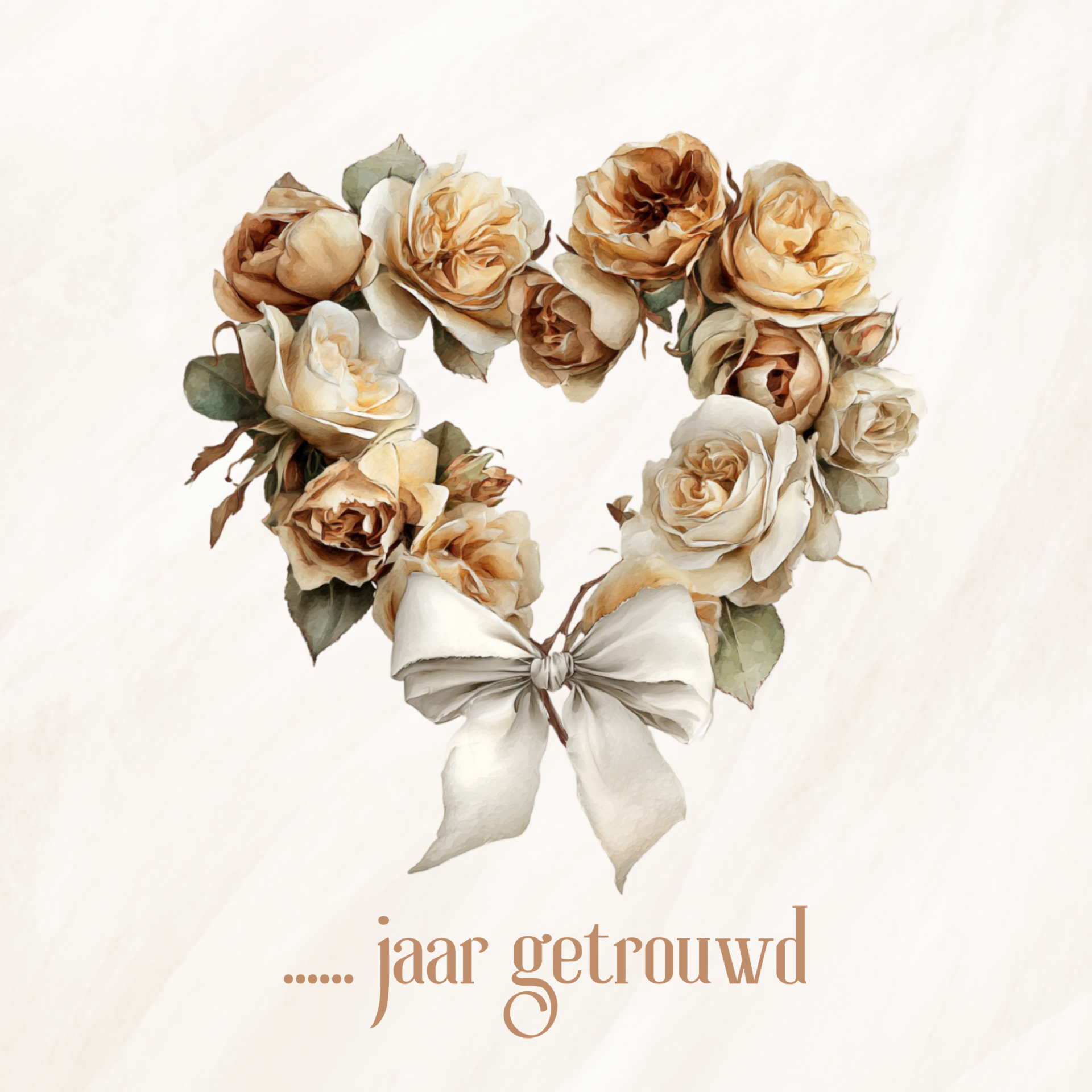....... jaar getrouwd-krans