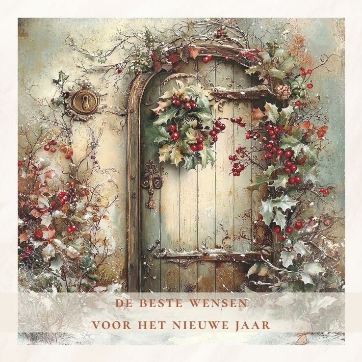 Oude deur - nieuwjaar
