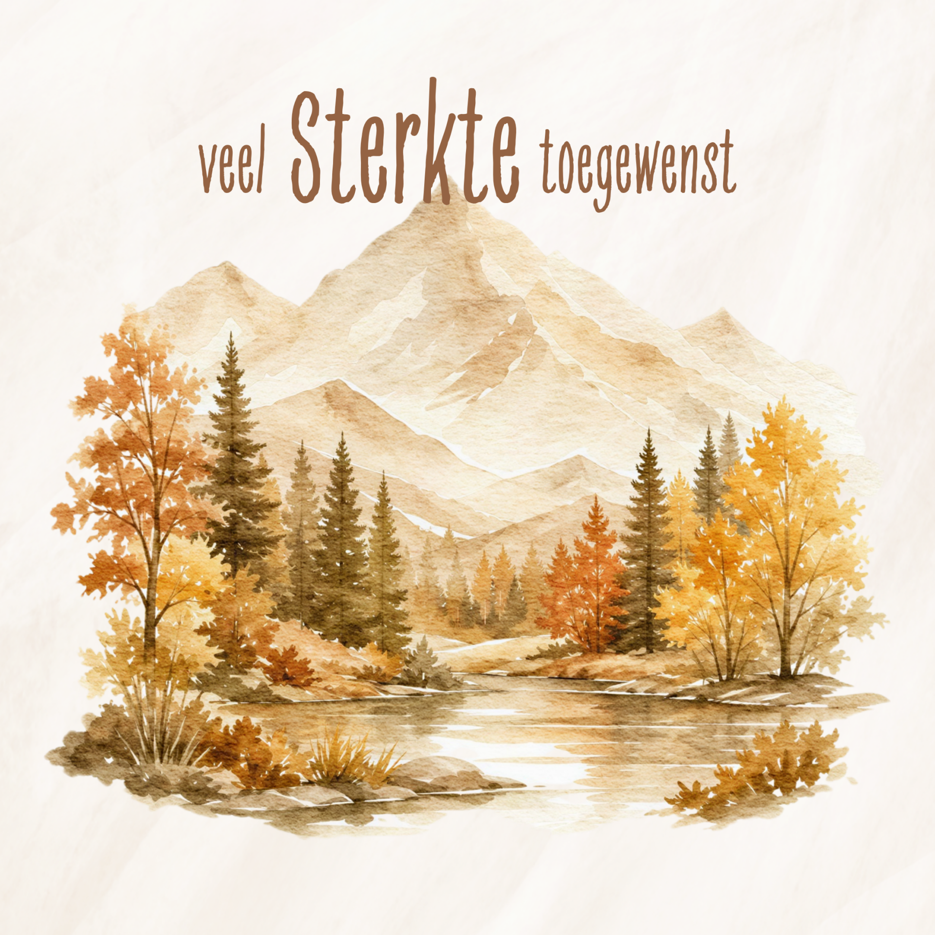 Veel sterkte toegewenst