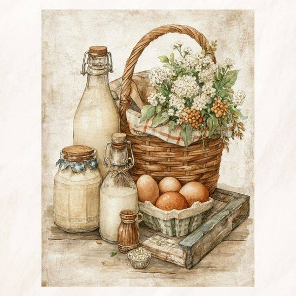 Blanco rustiek stilleven
