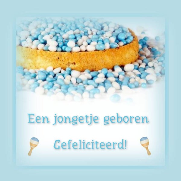 Beschuit met blauwe muisjes