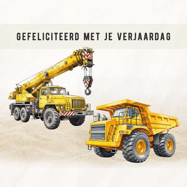 Gefeliciteerd-bouwvervoer